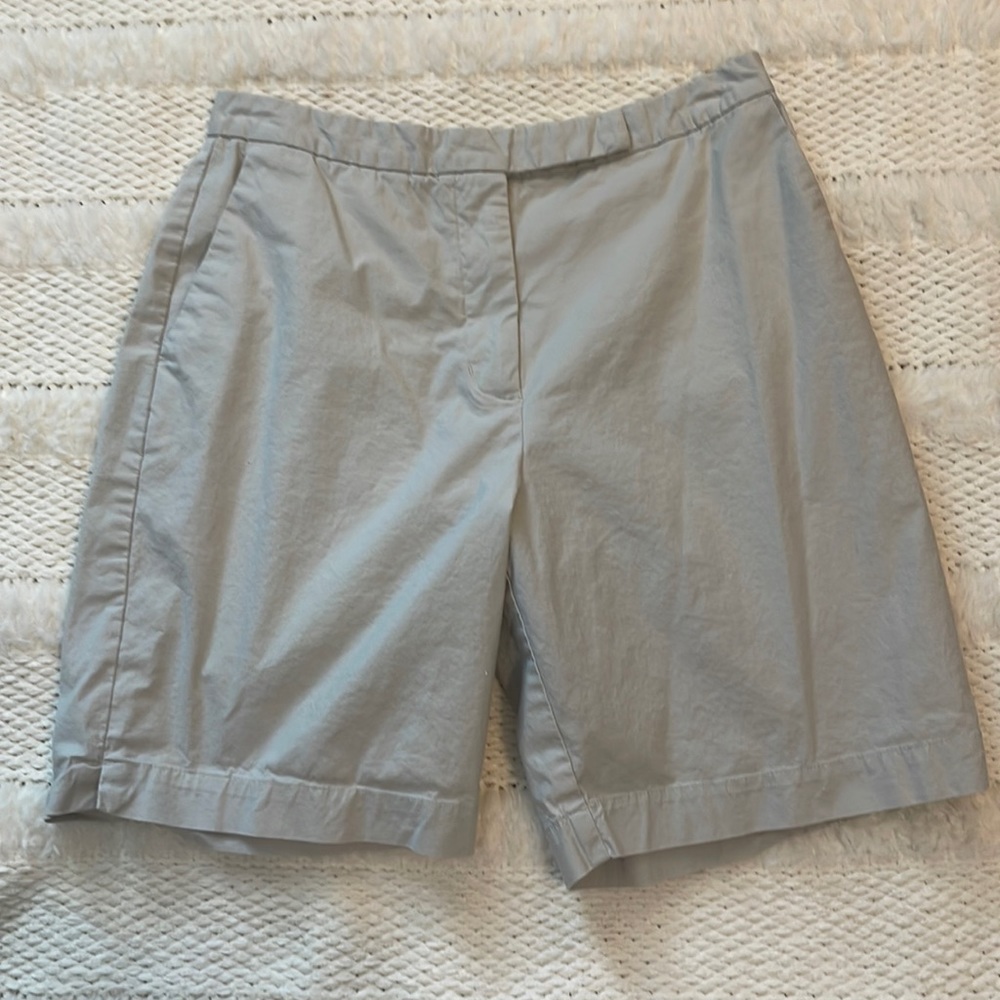 Eddie Bauer shorts khaki cotton stretch high waisted shorts women’s 6P 6 petite